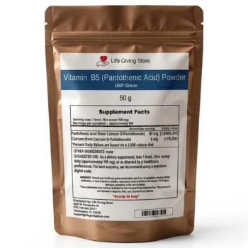 Vitamin B5 pantothenic acid powder USP grade hero
