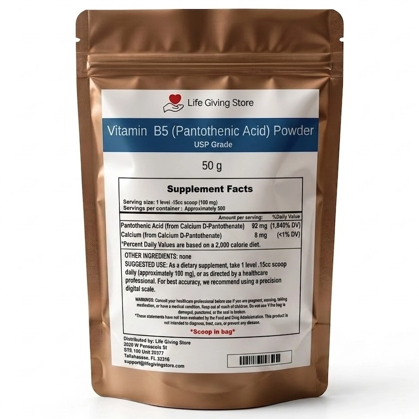 Vitamin B5 (Pantothenic Acid) Powder – USP Grade