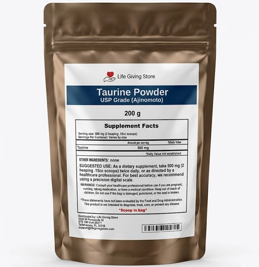 Taurine Powder – USP Grade (Ajinomoto)