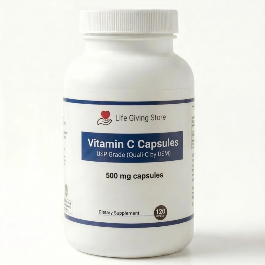 Vitamin C Capsules – USP Grade (Quali-C by DSM)