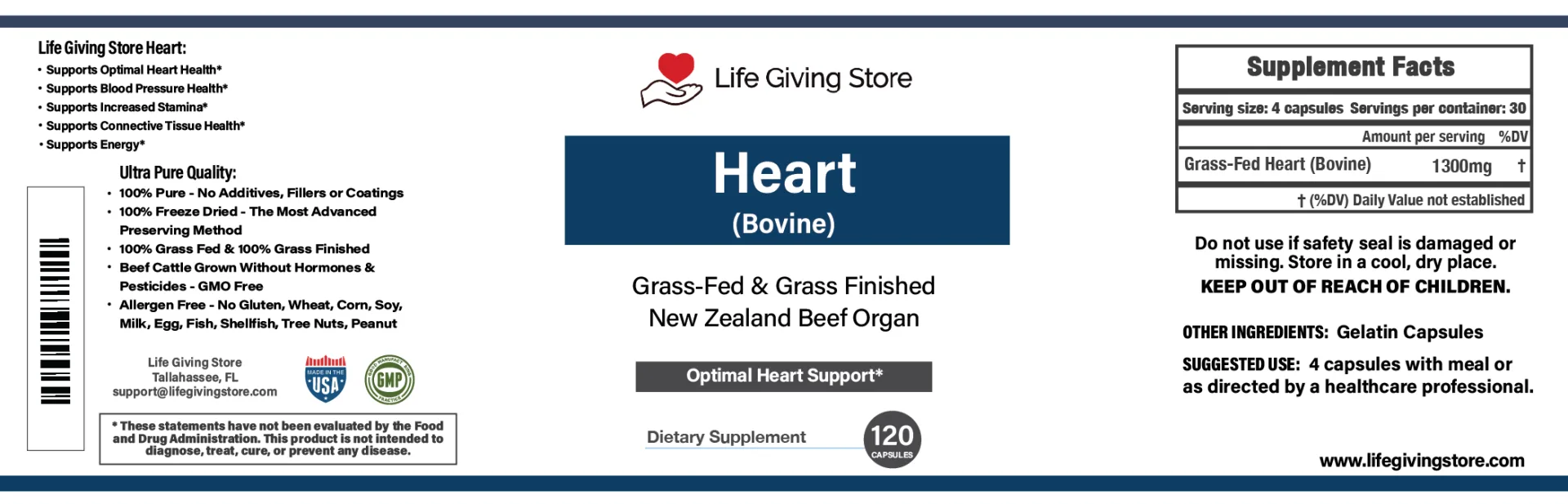 Grass Fed Beef Heart