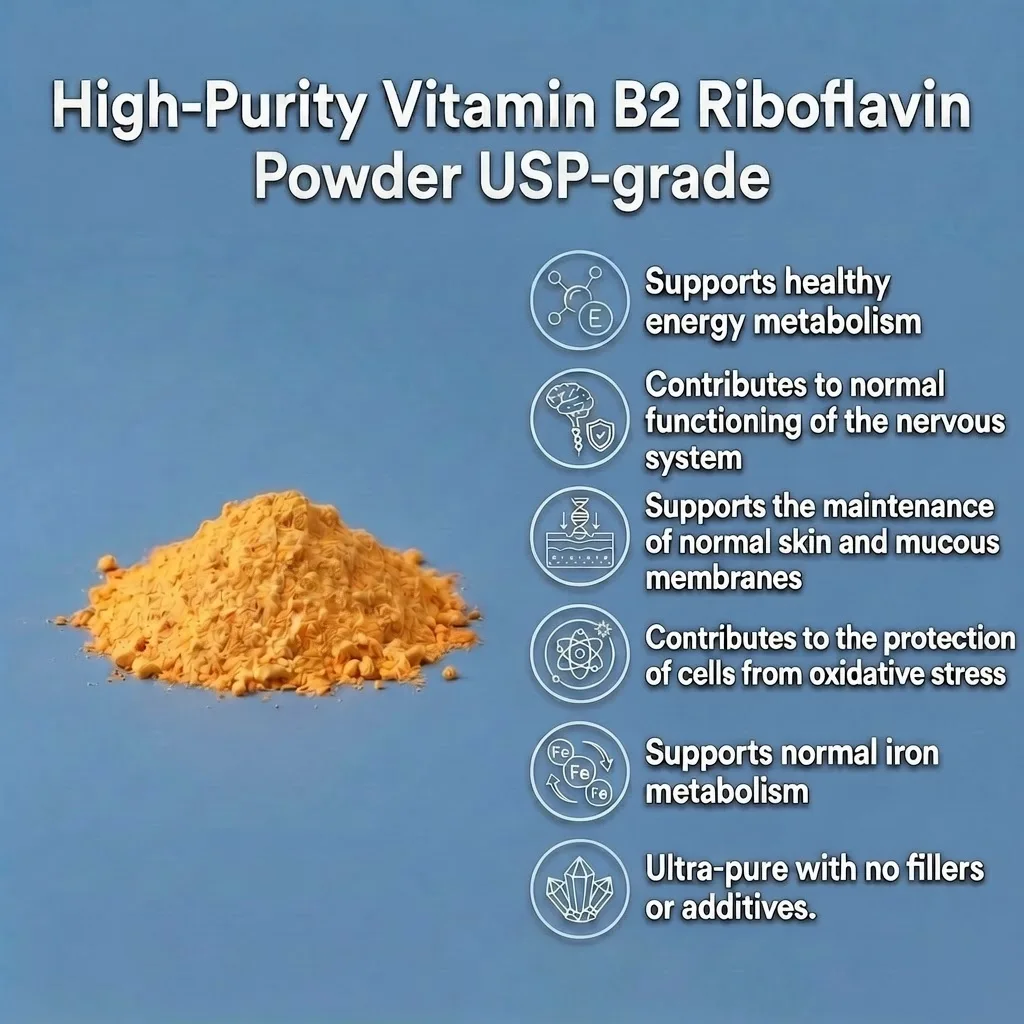 vitamin b2 riboflavin powder USP grade benefits