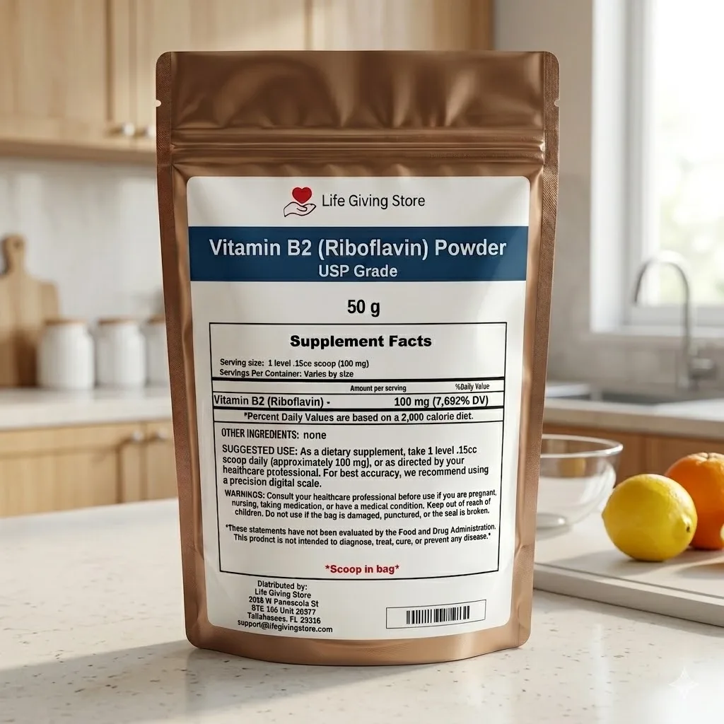 vitamin b2 riboflavin powder USP grade lifestyle