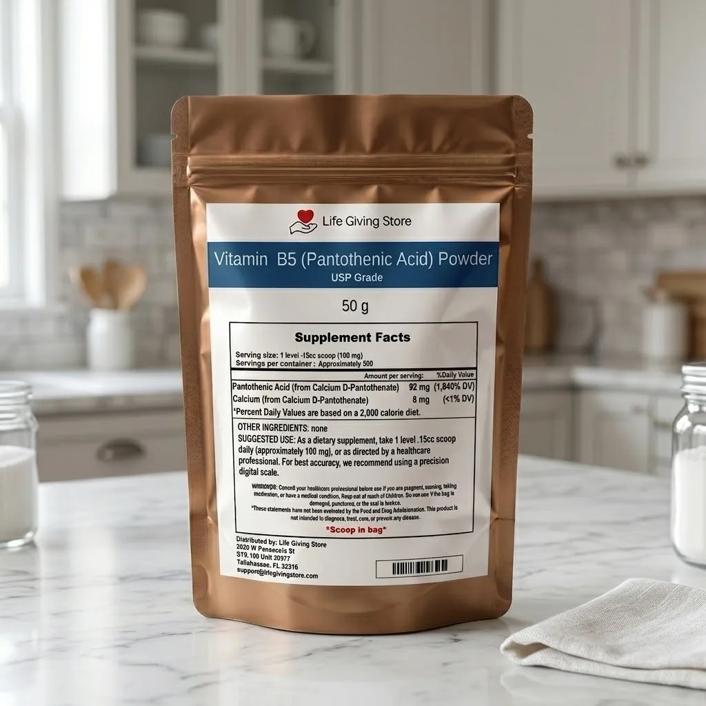 vitamin b5 pantothenic acid usp grade lifestyle