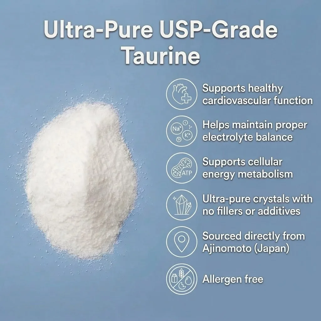 taurine USP grade ajinomoto powder benefits