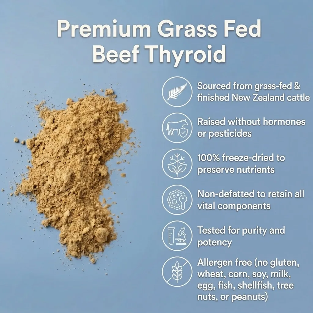 Updated natural dessicated thyroid ndt supplement powder benefits
