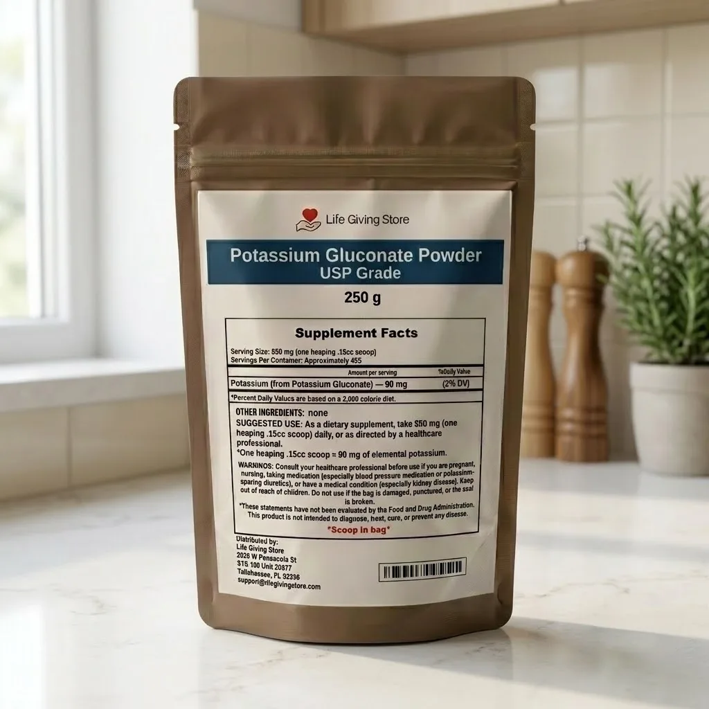 potassium gluconate powder USP grade lifestyle