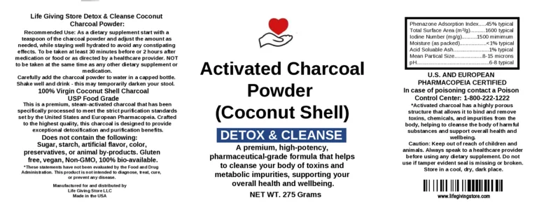 Charcoal detox powder