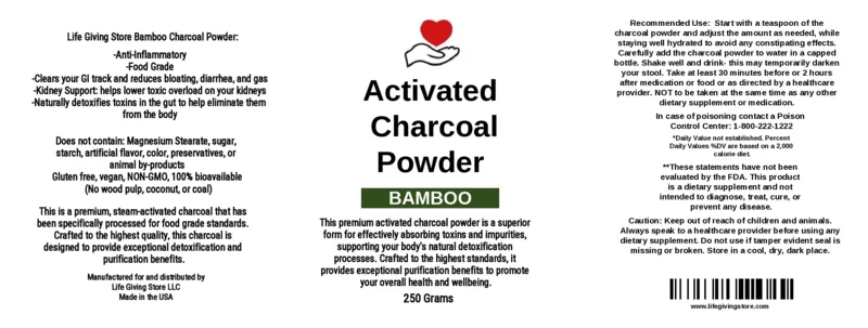 Activated Charcoal Powder (Bamboo) - Image 3