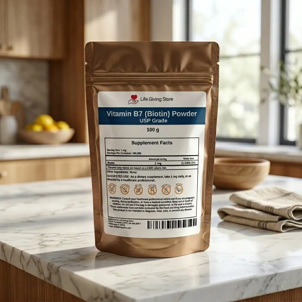 vitamin b7 biotin powder lifestyle